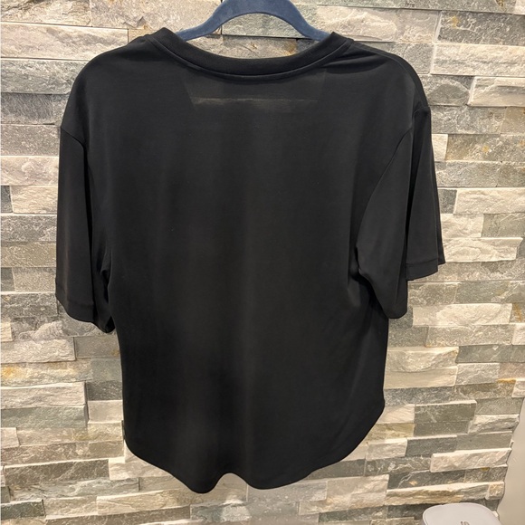 Equipment Femme Black V-Neck Short Sleeve Top - Silky - Small - Picture 3 of 3